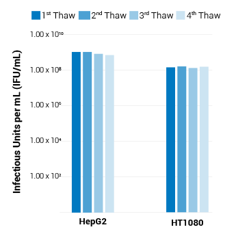 Quantitative measurement of viral titer supports the conclusion from the imaging data that PEG-it is cryo-protective